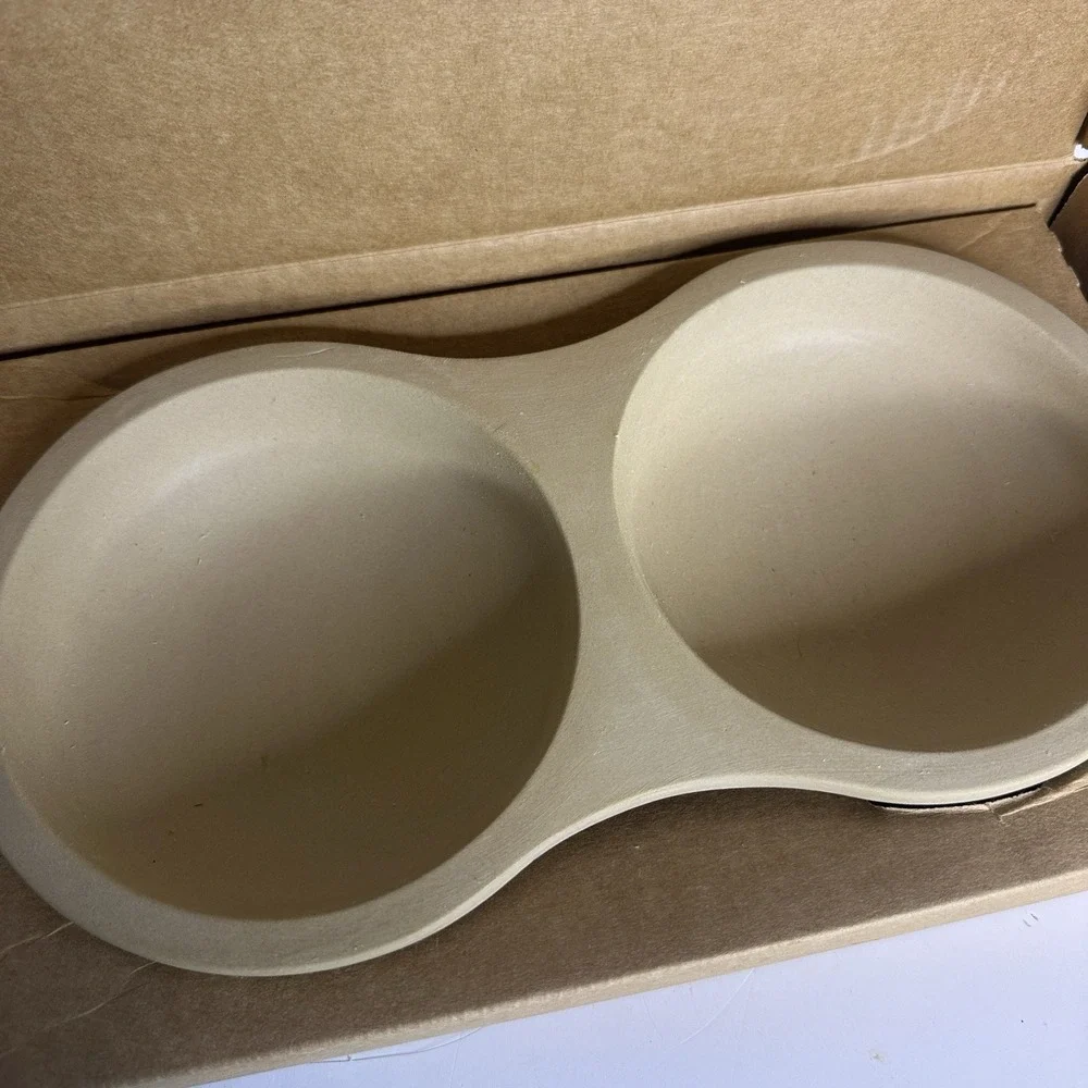 Pampered Chef Stoneware Egg Cooker Bread Bowl Baking Dish with Box 5132 1372‎